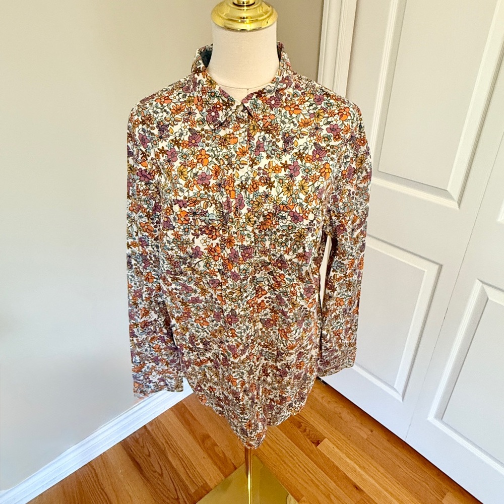 St. John's Bay Multicolor Floral Shirt